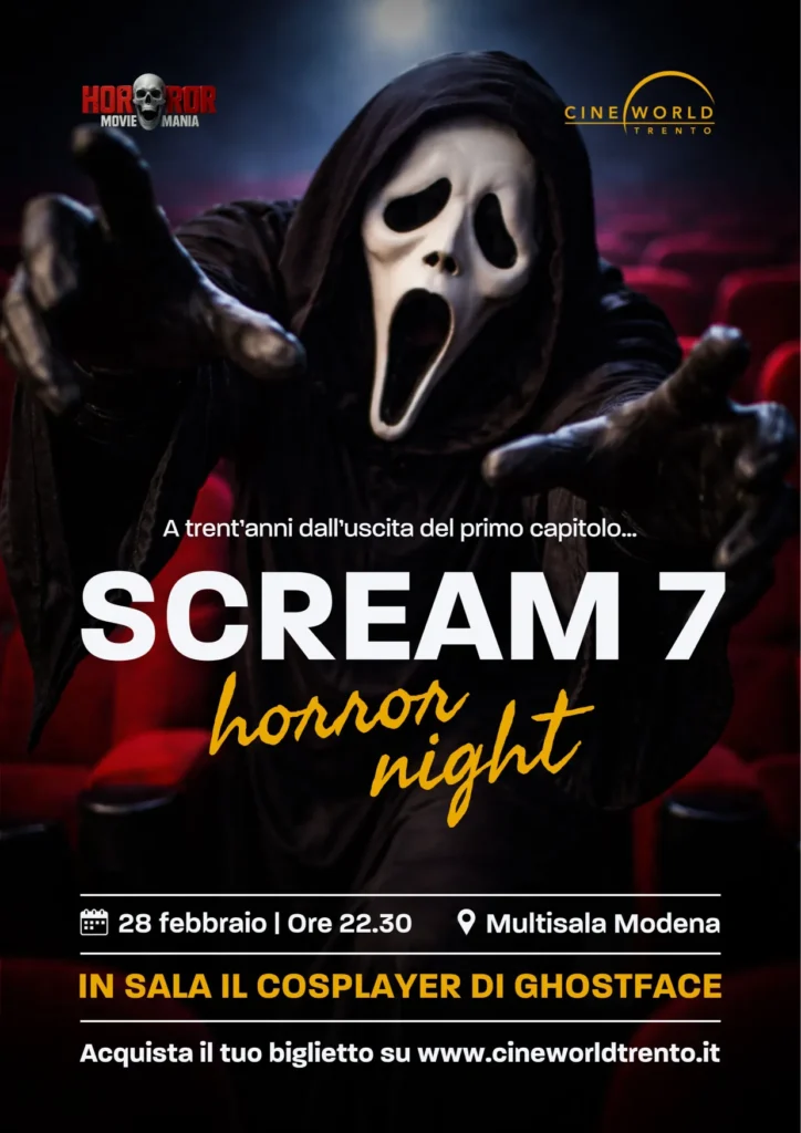 Scream evento cineworld trento